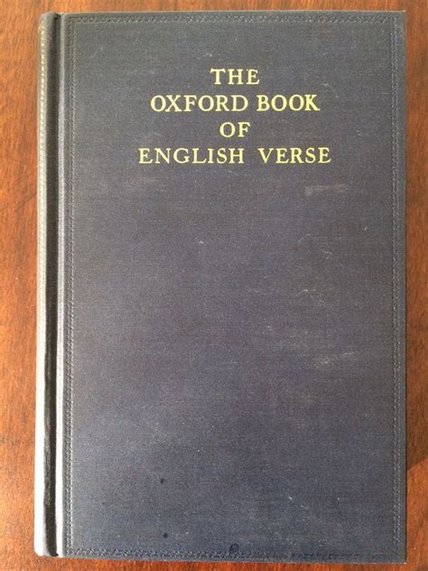 Classic reads Oxford Book of English Verse- Vintage Poetry- English ...