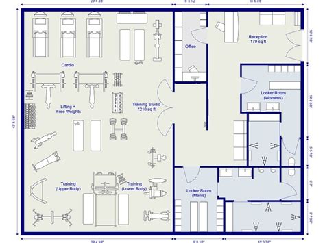 New Gym Equipment for Gym Design Projects | RoomSketcher | Gym ...