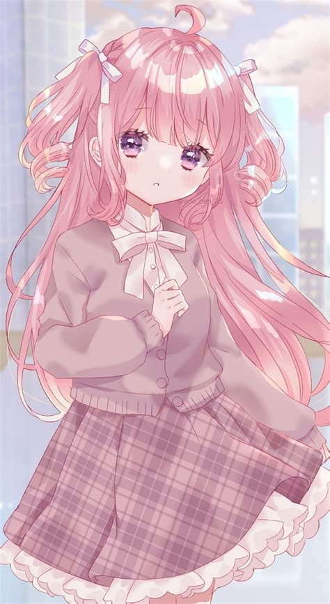 Pink Anime, anime cute pink HD phone wallpaper | Pxfuel