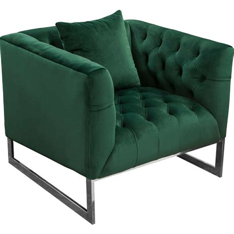 Emerald Green Velvet Sofa DS Crown | Fabric Sofas