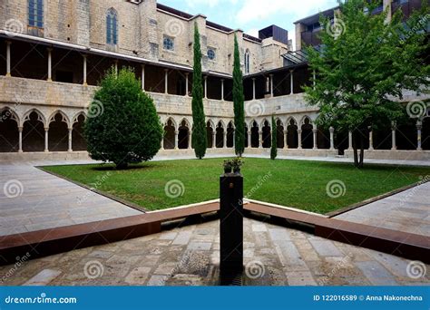 The Patio of the University in Girona, Catalonia Province Editorial ...