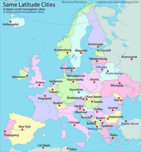 Western Europe Map with Capitals | secretmuseum