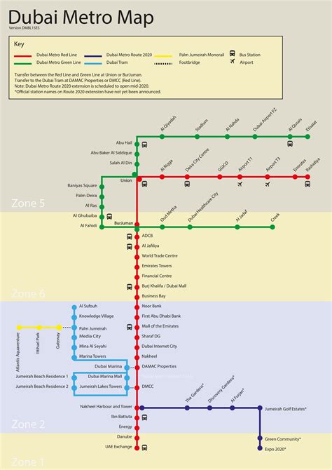 Dubai Metro Map 2024 | Stations, Route & Timings