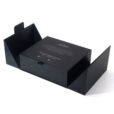 Luxury Custom Design Printed Black Packaging Box - PRESTIGE CREATIONS ...