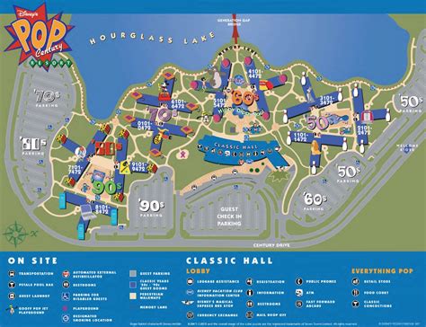 Resort Map | Disney's Pop Century Resort | Florida