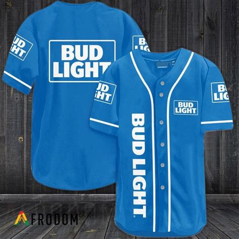 Azure Bud Light Baseball Jersey | Bud Light Merchandise - Afrodom