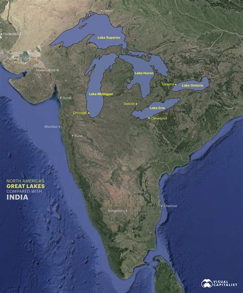 Lake Superior World Map