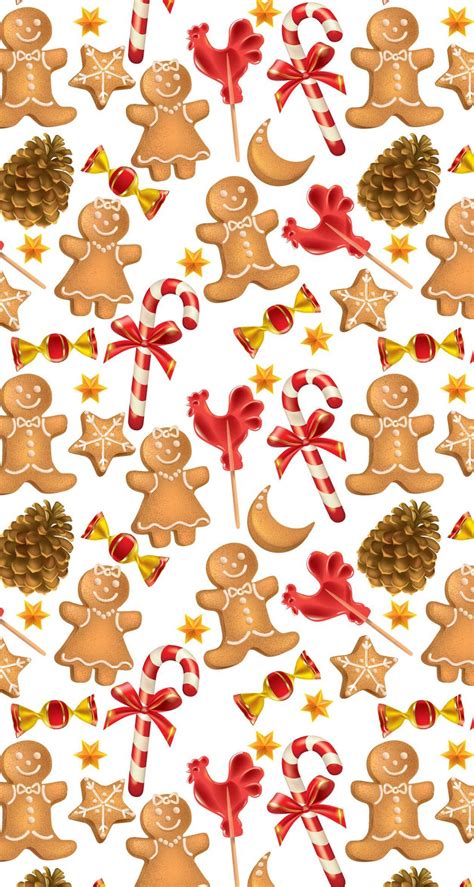 Download Candy Cane And Gingerbread Wallpaper | Wallpapers.com