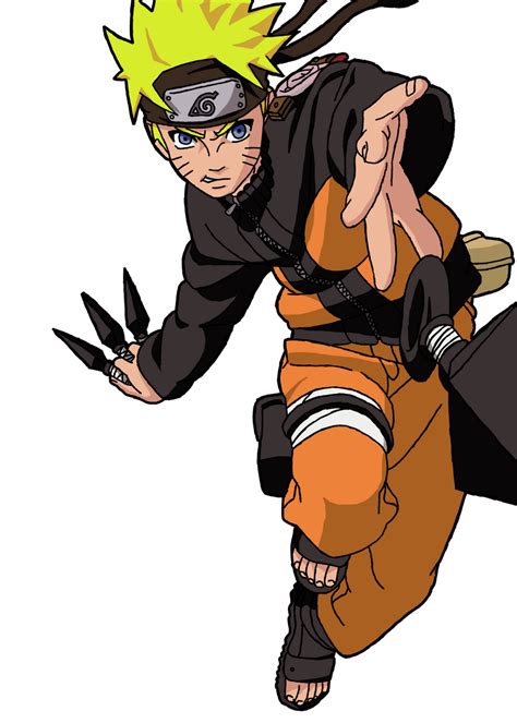 Naruto Kunai Throw - Colored by Madara-13 on DeviantArt