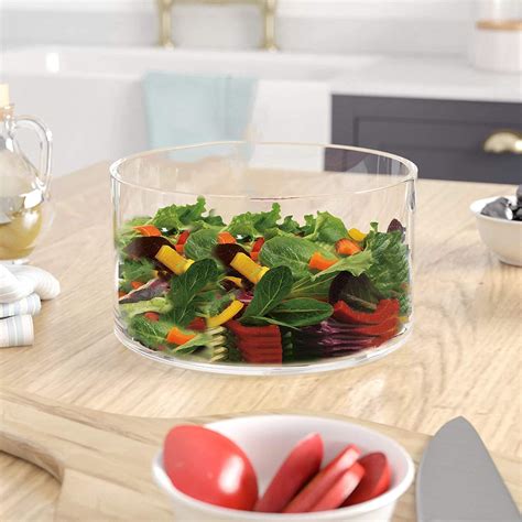 Le’raze Large Glass Trifle Salad Bowl