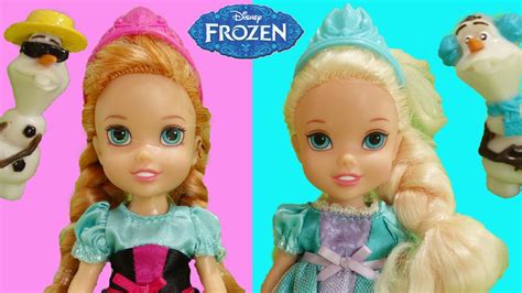 Disney Frozen Anna And Elsa Toddler Doll With Olaf - Doll See