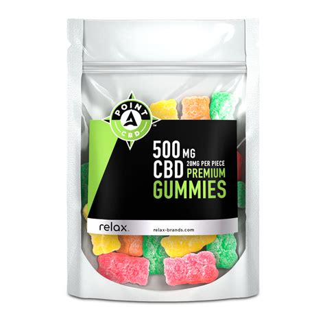 Point-A CBD Gummies 500mg (25 ct) - Relax™