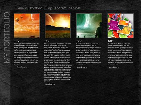 Portfolio Layout design 1 by Adele-Waldrom on DeviantArt