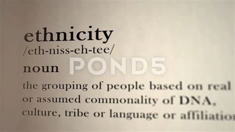 Ethnicity Definition