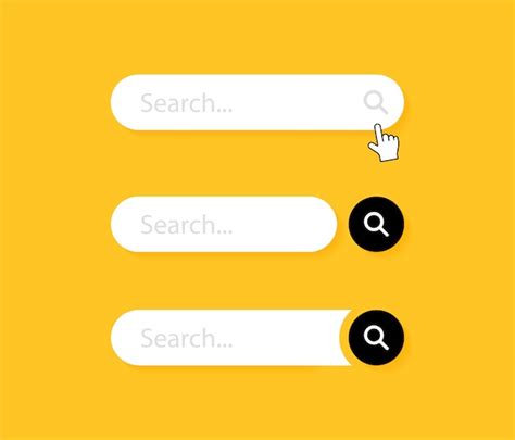 Premium Vector | Set Search bar. Web ui design element for web site or ...