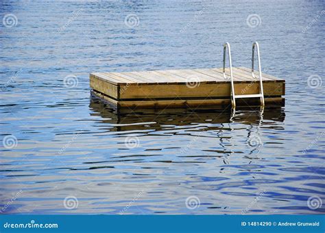 Cottage Swimming Raft Stock Photo - Image: 14814290