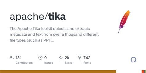 GitHub - apache/tika: The Apache Tika toolkit detects and extracts ...