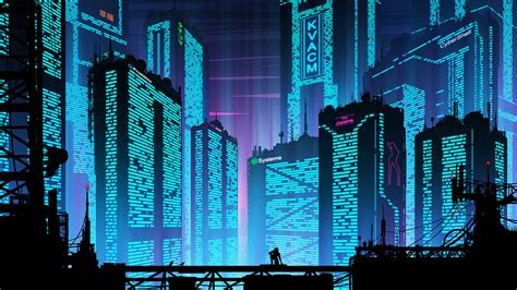 1920x1080 Resolution Cyberpunk Futuristic New Port City 1080P Laptop ...