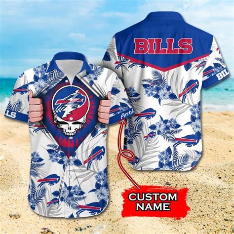 NFL Buffalo Bills Hawaiian Shirt And Shorts Grateful Dead Premium ...