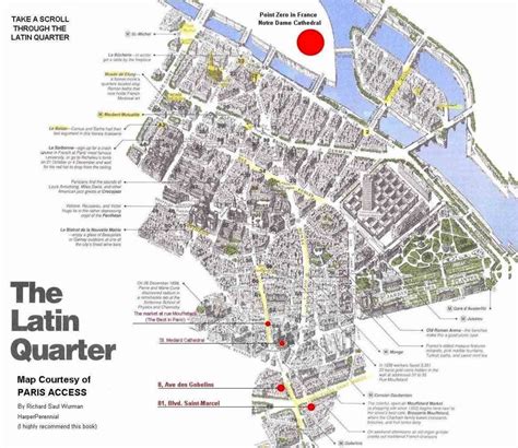 Quartier Latin Paris-map - Karte des Quartier latin Paris (Île-de ...