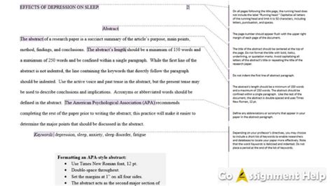 How to Write an APA Abstract (with Examples) | GoAssignmentHelp Blog