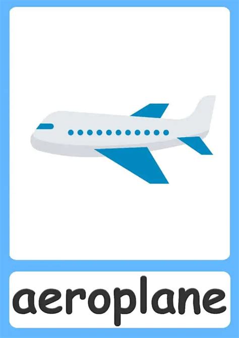 Air Transportation Flashcards Printable - Transport Informations Lane