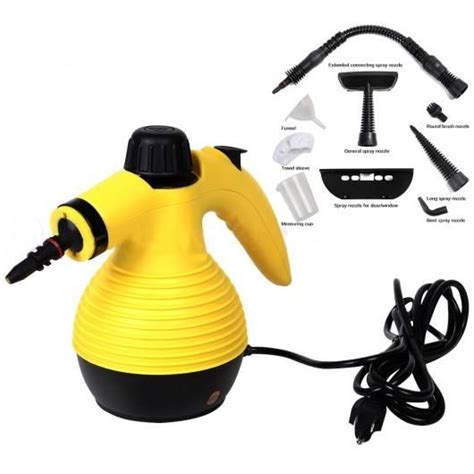 1050W Multi-Purpose Handheld Pressurized Steam Cleaner-Yellow in 2021 ...