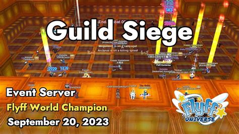 Guild Siege (Flyff World Championship) September 20, 2023 | Flyff ...