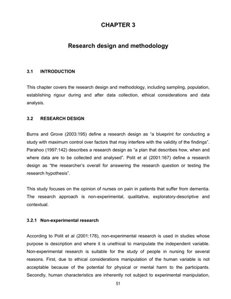 Descriptive Research Design Methodology