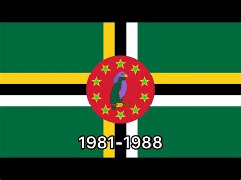 Dominica historical flags - YouTube