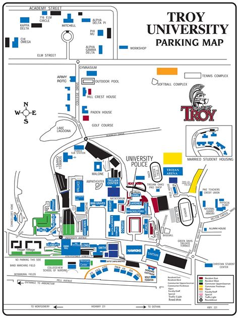 Troy University Campus Map – Map VectorCampus Map