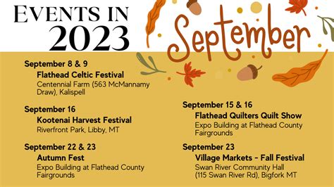 September 2023 Events – Artists and Craftsmen of the Flathead