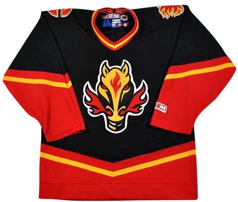 Vintage Calgary Flames Jersey Size Youth Large – Yesterday's Attic