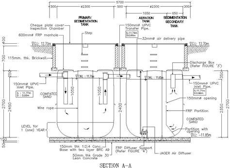 Radial flow sedimentation tank AutoCAD file - Cadbull