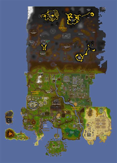 F2P-Only Maps | Old school runescape, Map, Poster