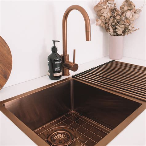 ZALO DOUBLE COPPER KITCHEN SINK 855MM – COPPER - Flooring Bathrooms ...