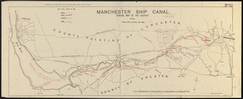 Manchester Ship Canal : general map of the district showing canals ...