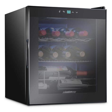 Ivation Wine Fridge, Small Freestanding Wine Refrigerator, 12 Bottle ...