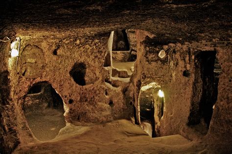 Derinkuyu, the deepest underground city known, in Nevşehir Province ...