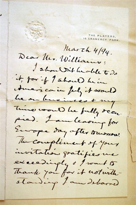 The one and only Mark Twain autograph in Special Collections – Library News