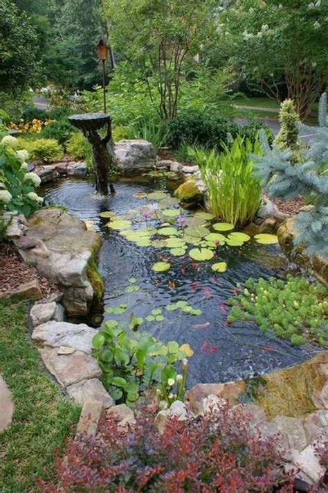 30+ Adorable Fish Ponds Inspirations For Your Home | Belos jardins ...