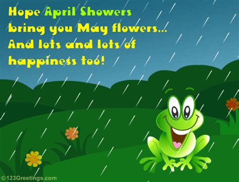 May Flowers And Lots Of Happiness! Free April Showers Day eCards | 123 ...