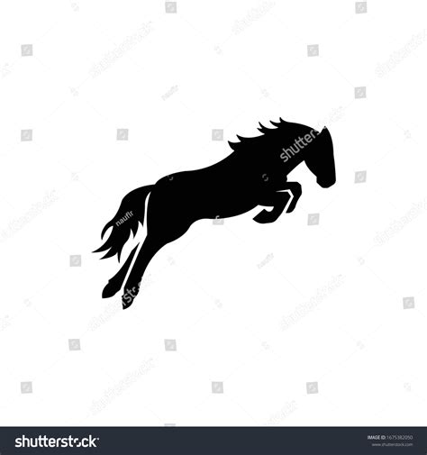 Jumping Horse Logo Iocn Vector Stock Vector (Royalty Free) 1675382050 ...