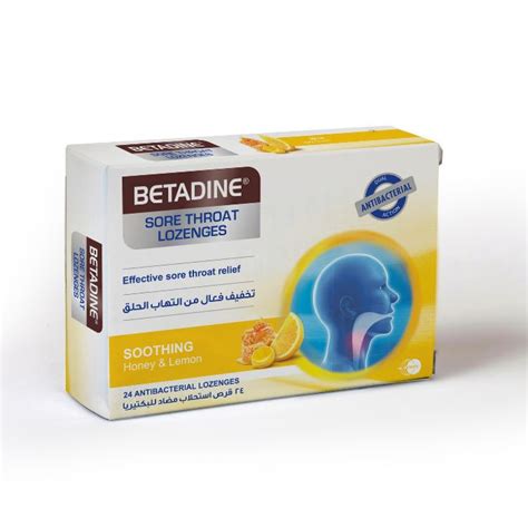 Buy Betadine Sore Throat Honey & Lemon Lozenges 24s online at best ...