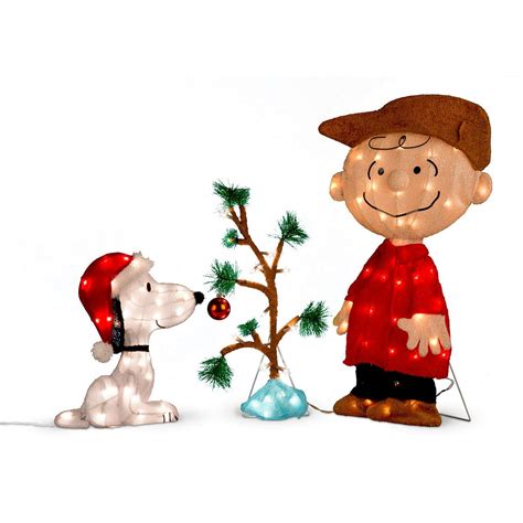 Buy Charlie Brown, Snoopy & The Lonely Tree Lighted Outdoor Christmas ...