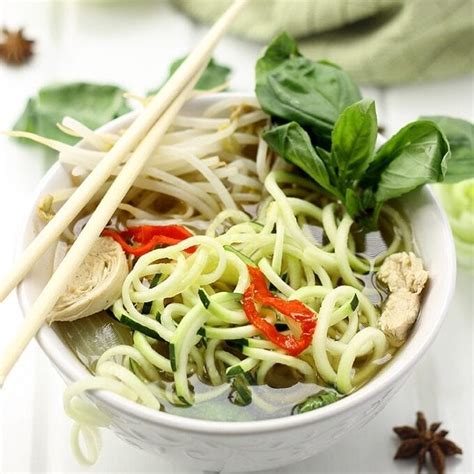 Healthy Chicken Pho with Zucchini Noodles - The Healthy Maven