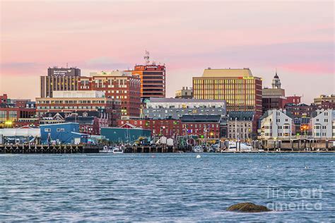 Portland Maine Skyline Photograph by Benjamin Williamson