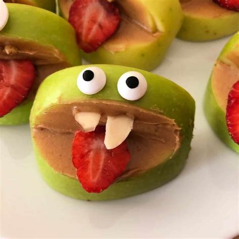 Silly Apple Bites - So Fun and Healthy - Ovenspiration