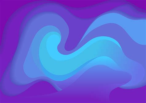 Abstract vector wavy pattern background in purple, blue and cyan ...