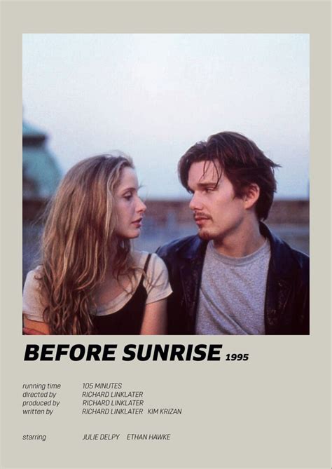 Before sunrise alternative poster – Artofit